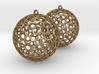 Polyhedron Cage Earring 3d printed 