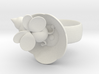 The Bee & The Flower - Ring - Size56 - diam 17,8mm 3d printed 