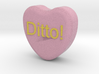 Candy Heart "Ditto!" - Pink/Yellow 3d printed 