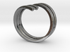 Bars & Wire Ring Size 7½ 3d printed 