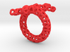 Red Coral Ring 3d printed 