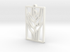 Heliconia Pendant 3d printed 