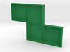 Green Zigzag Coaster 3d printed 