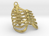 Ribcage Pendant or Finger Ring - 17mm ID 3d printed 