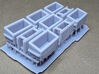 6 Small Dumpsters N-Scale 3d printed 
