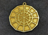 Resurrection Emblem 02 Medallion (Sacred Geometry) 3d printed Polished Gold Steal