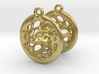 Voronoi Earrings (1st Edition) 3d printed 