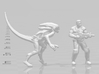 Alien Spitter HO scale 20mm miniature model scifi 3d printed 