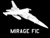 1:285 Scale Mirage F1C (Drop Tanks Only, Gear Up) 3d printed 