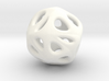 Pierced Sphere Pendant 3d printed 