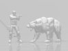 Kodiak Bear 20mm H0 scale animal miniature model 3d printed 