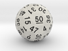 d50 Sphere Dice "Bullseye" 3d printed 