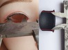 3 pairs eyelids 0° for 27mm cartridge eyes 3d printed adjusting the eyelid width