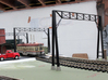 O-scale 1/48 Northern Ohio Traction catenary truss 3d printed example parts assembled & painted