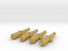 12 pd CANNON MONOGRAM set of 4  1-30 3d printed unpainted acrylic