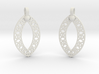 Earrings 3d printed 