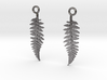 fern earrings 3d printed 