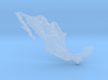 Mexico Heightmap 3d printed 