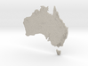 Australia Heightmap 3d printed 