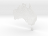 Australia Heightmap 3d printed 