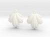 Seashell Earrings 3d printed 