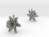 Earrings with one large flower of the Pomegranate 3d printed 