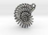 Stylised Ammonite Earring/Pendant 3d printed 