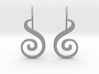 Spiral Earrings 3d printed 