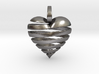 Ribbon Heart Pendant 3d printed 