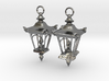 A Candle in the Dark ✦ Lantern Earrings with Moth 3d printed 