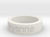 Thick Cheyenne-Ring 3d printed 