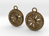 Dirt bike Wheel and Tire Earings 3d printed 