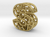 Bionic Necklace Pendant Design - Letter S 3d printed 