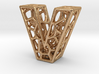 Bionic Necklace Pendant Design - Letter V 3d printed 