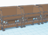 1/50th Conveyor for Hopper bins  3d printed Shown w hoppers
