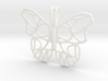 Butterfly Pendant with Custom Text 3d printed 