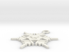 Snowflake Earring Geni 3d printed 