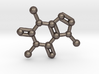 Caffeine Molecule Necklace / Keychain 3d printed 