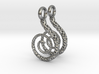 Spiral Earrings Textured 3d printed 