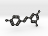 Resveratrol (Red Wine) Molecule Keychain 3d printed 