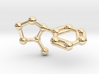 Nicotine Molecule Necklace Keychain 3d printed 