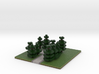 60x60 L path (pine trees) (2mm series) 3d printed 