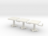 HO Scale Square Tables X3 3d printed 