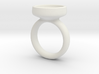 Glass Dome Ring Size 7 3d printed 