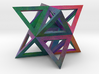 Colorful Stellated Octahedron Frame 3d printed 