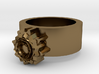 Steampunk ring 3d printed 