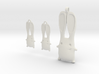 Bunny Earrings and Pendant Set 3d printed 