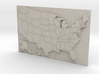 USA Map 180mm 3d printed 