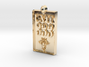 Unit 333 Gold or Silver Pendant 3d printed 