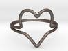 Wire Heart Ring (Size 7) 3d printed 